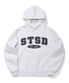 STSD 아치 로고 후드 멜란지 그레이
