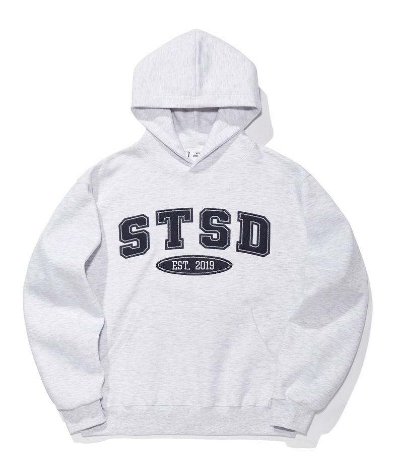 STSD 아치 로고 후드 멜란지 그레이