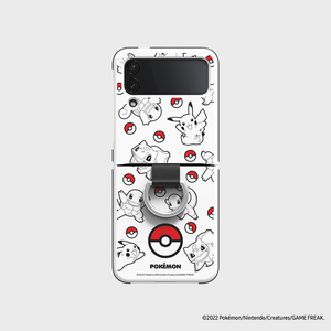 에코프렌즈 포켓몬스터 커버 with 링 for Galaxy Z Flip4