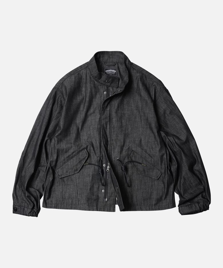 OSCAR DENIM FISHTAIL JACKET _ BLACK