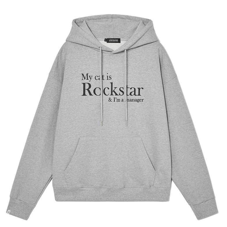 My cat is Rockstar Hoodie (Grey/Black)