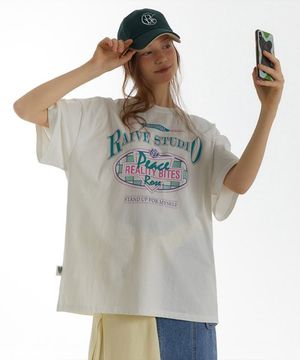 Checker Board Graphic T-shirt VW3SE904_2color