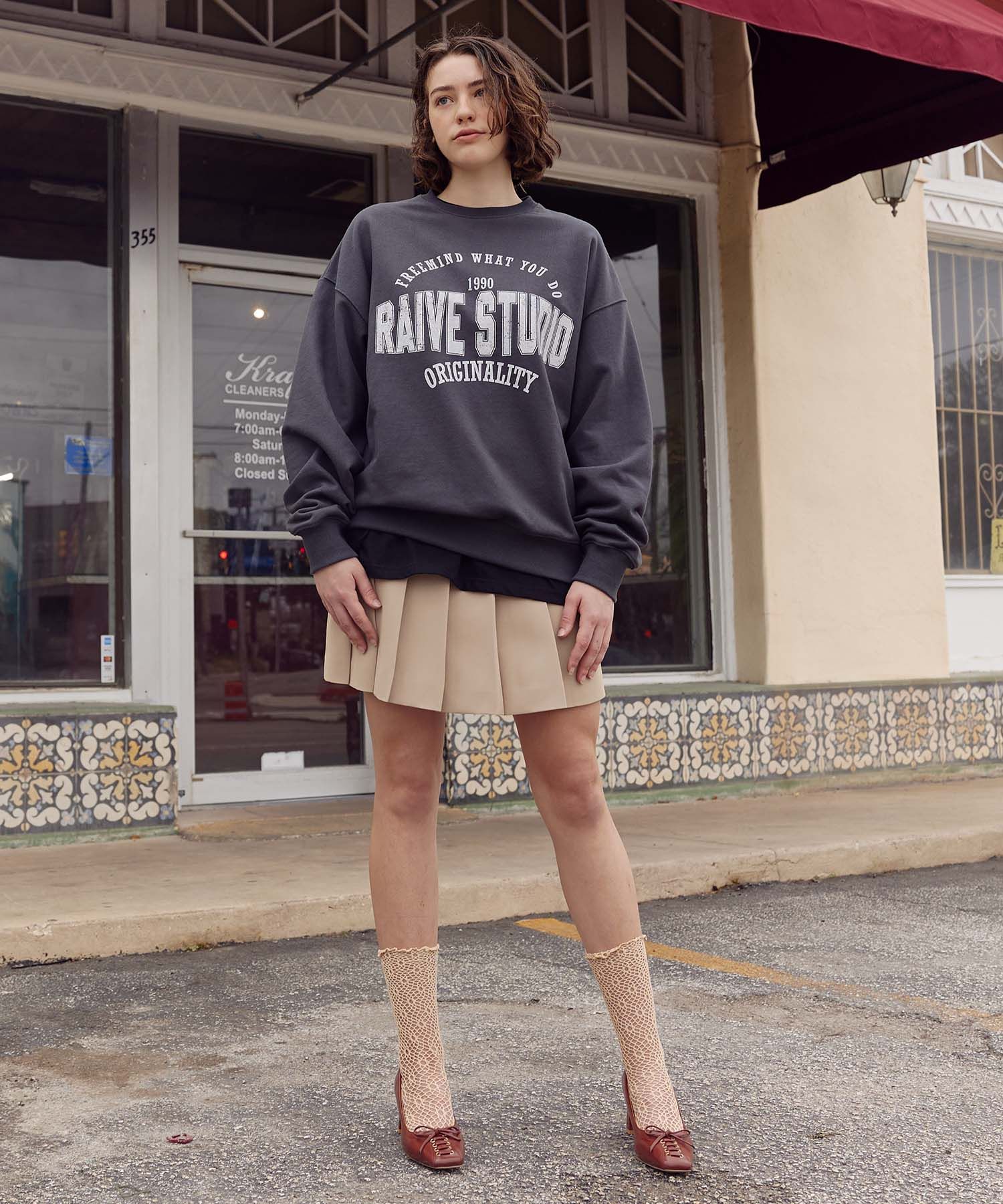 ★RAIVE★ Belt Skirt in Beige VW3AS32091 MUSINSA | RAIVE Belt Skirt in Beige VW3AS320-91