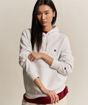 C로고 후드 티셔츠 White