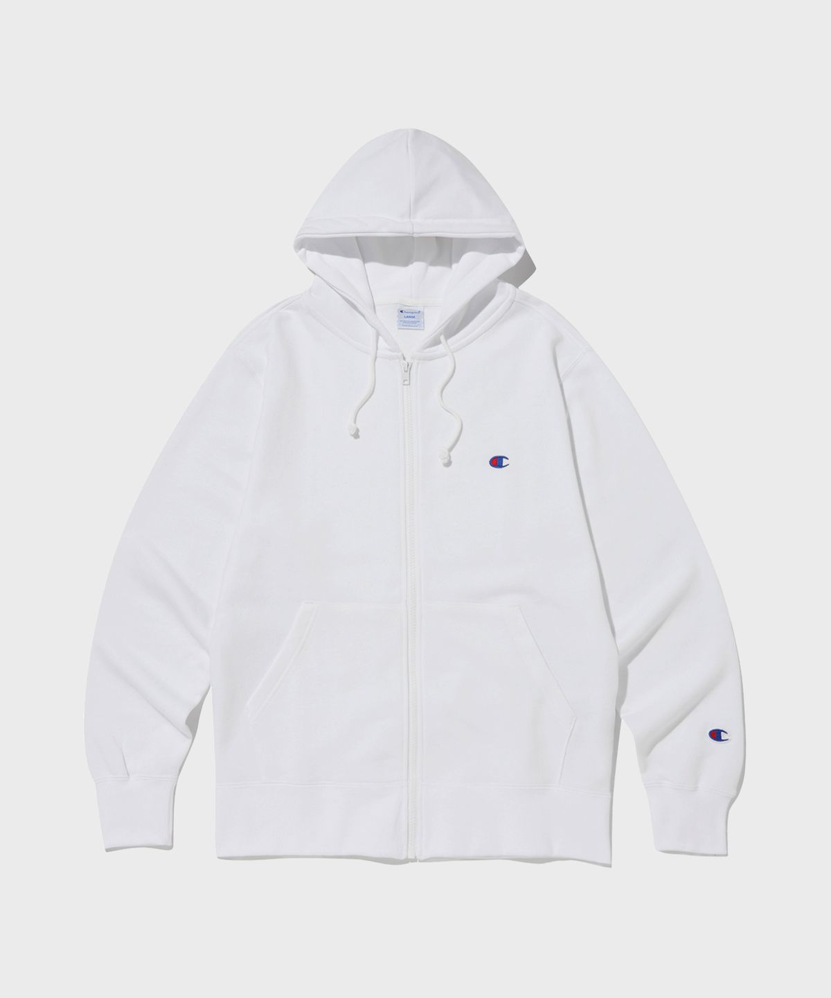 챔피온(CHAMPION) C로고 후드 집업 White