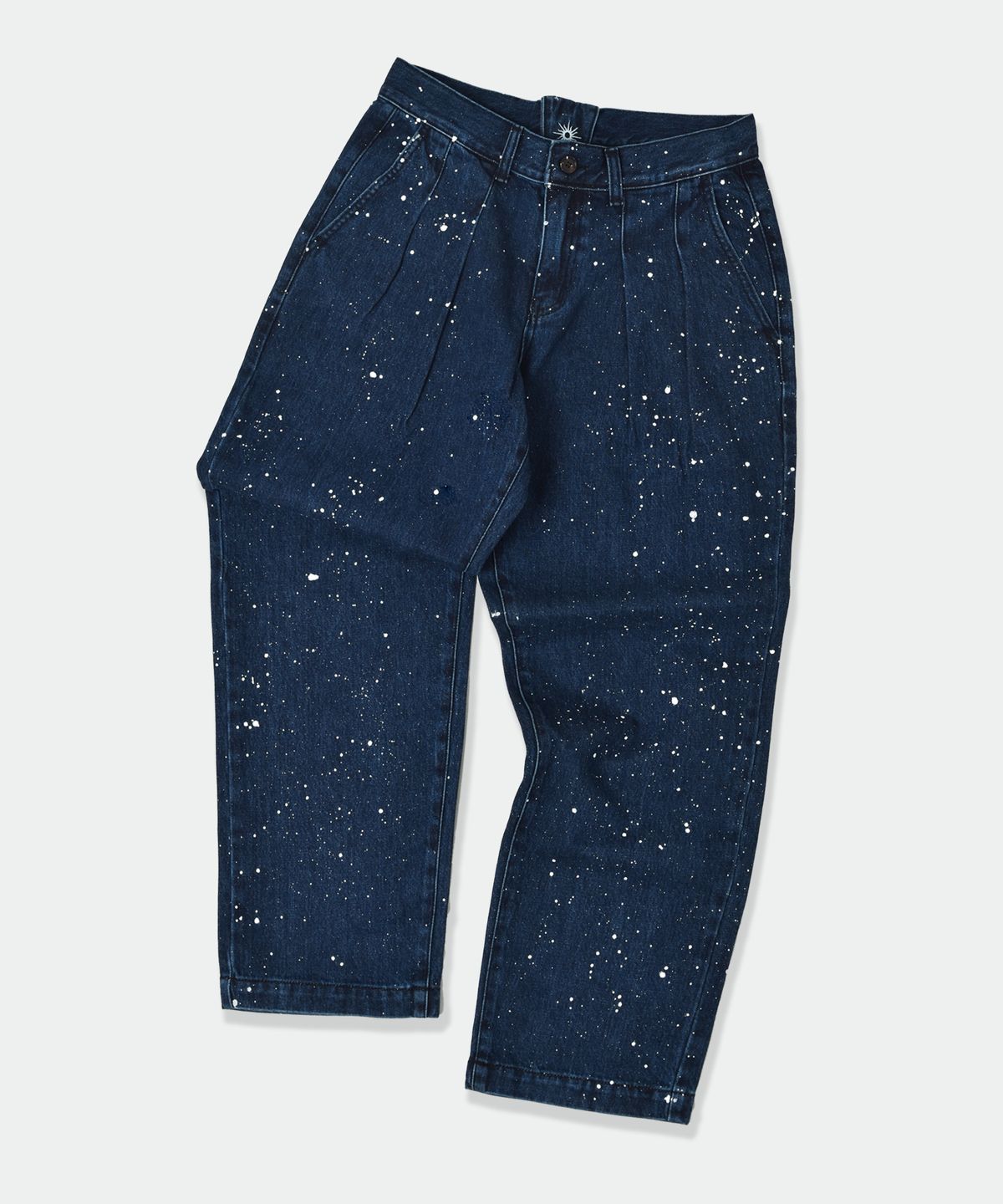 가든익스프레스(GARDEN EXPRESS) PAINTED TWO TUCK WIDE DENIM PANTS
