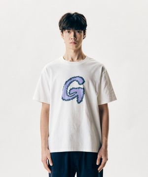 FUZZY G로고 티셔츠 White