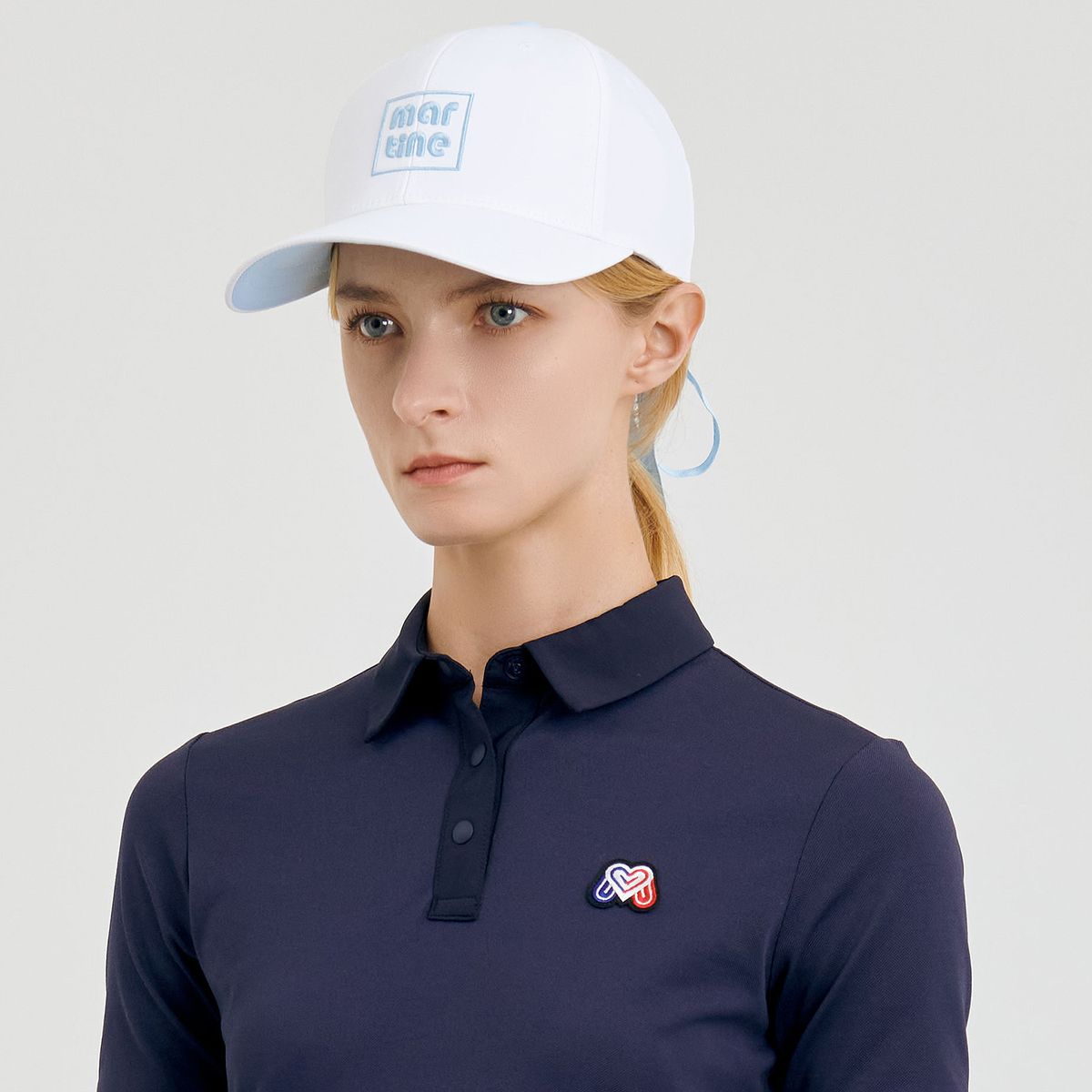 마틴골프(MARTINE GOLF) Ribbon Point Golf Cap_White