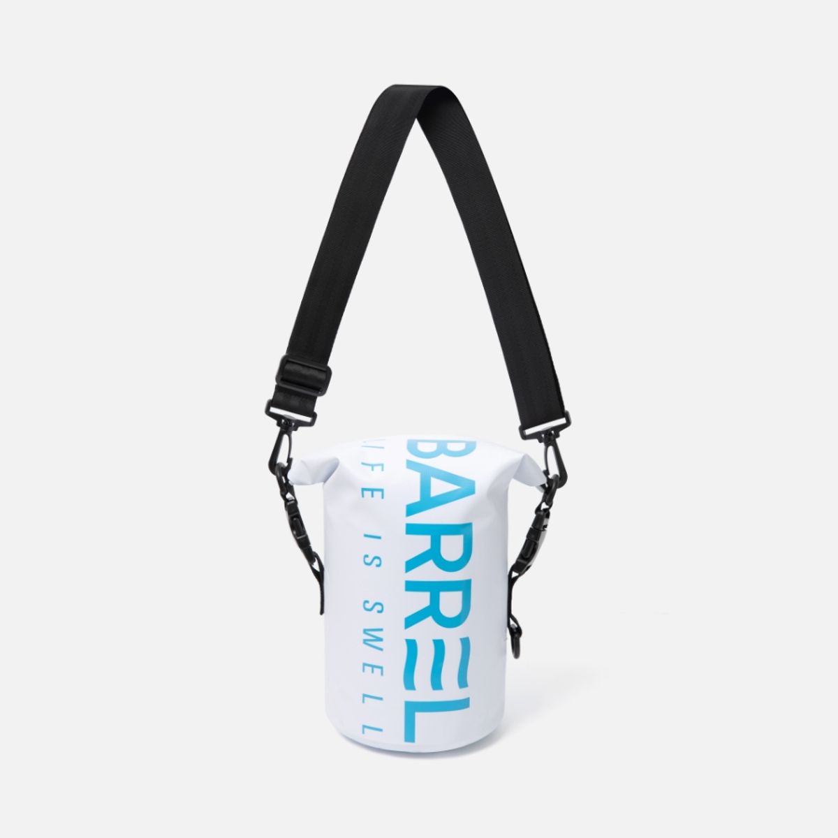배럴(BARREL) 피스 로고 드라이 백 4L 화이트 (B3SUADB001WHT)