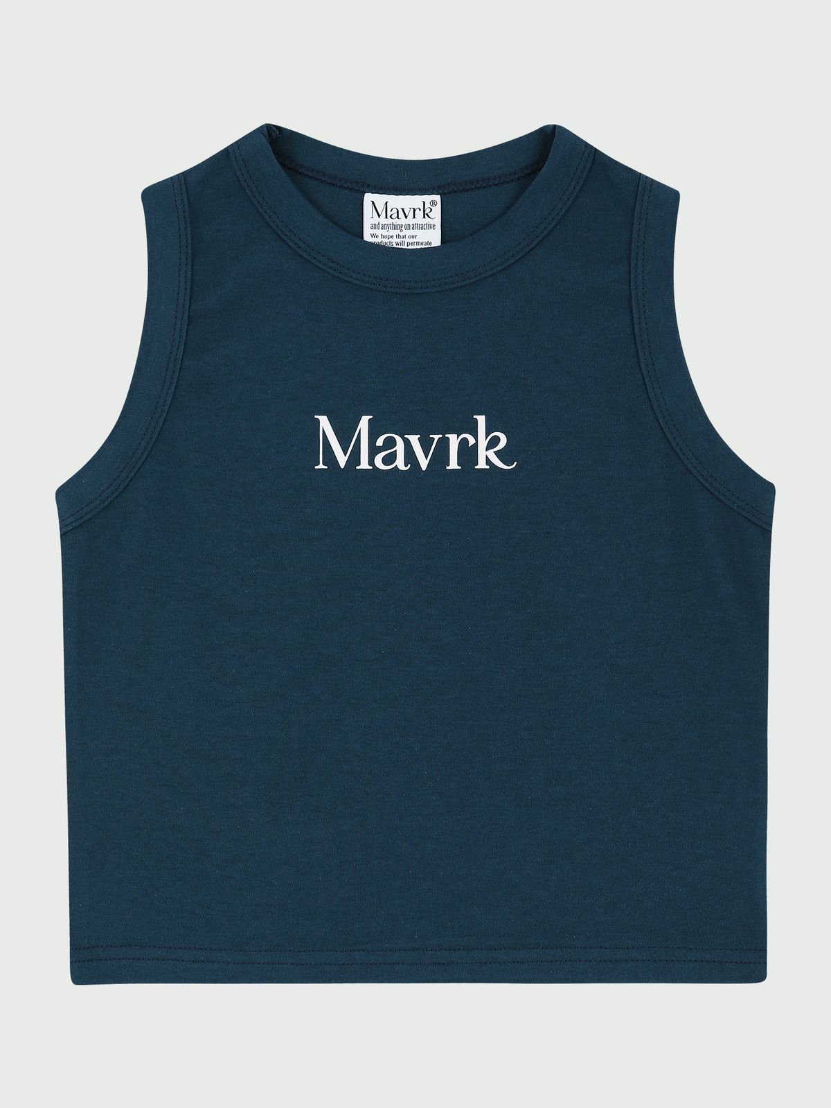 매버릭(MAVRK) 데일리 크롭 슬리브리스 [네이비]