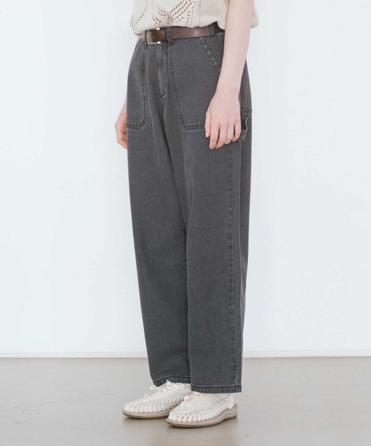 빅유니온(BIG UNION) DENIM FATIGUE WELL PANTS / BLACK DENIM