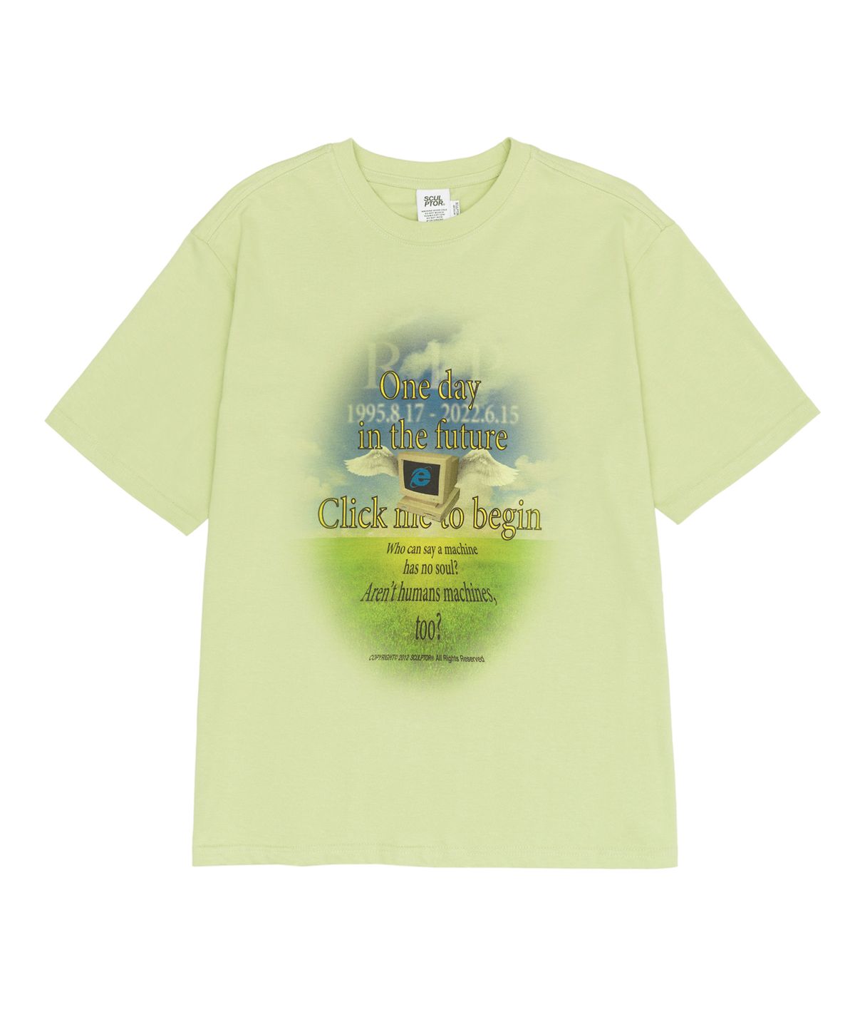 스컬프터(SCULPTOR) Window Memorial Tee Pale Green
