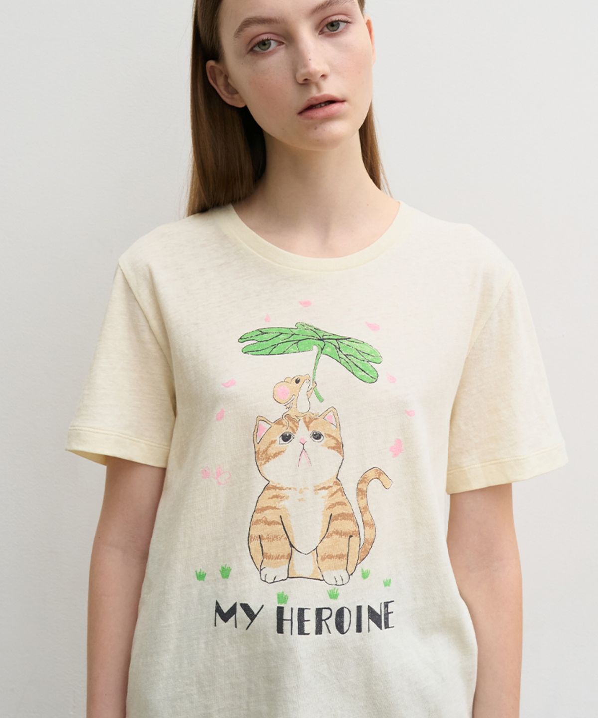 히로인(HEROINE) 마이 히로인 티셔츠 (엘로우)