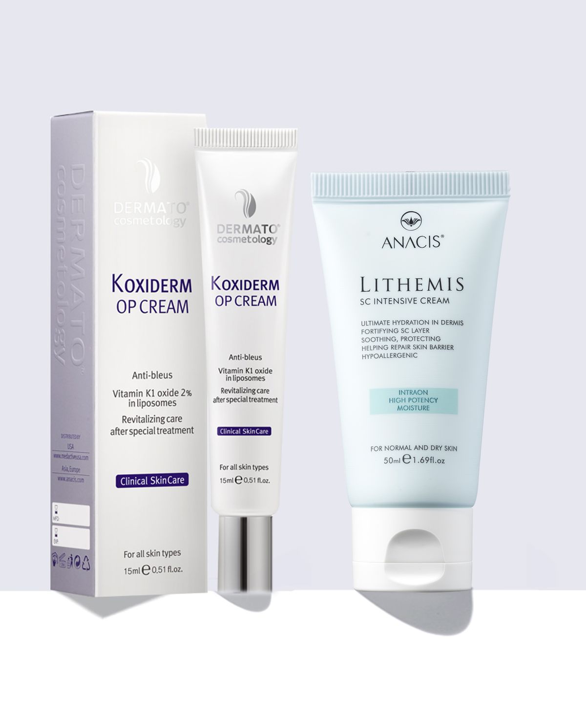리더미스(LITHEMIS) 아나시스 멍크림 15ml 피부과 재생크림 50ml  2종세트
