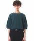 Basket Oversized Punching Sweater(BLUISH GREEN)
