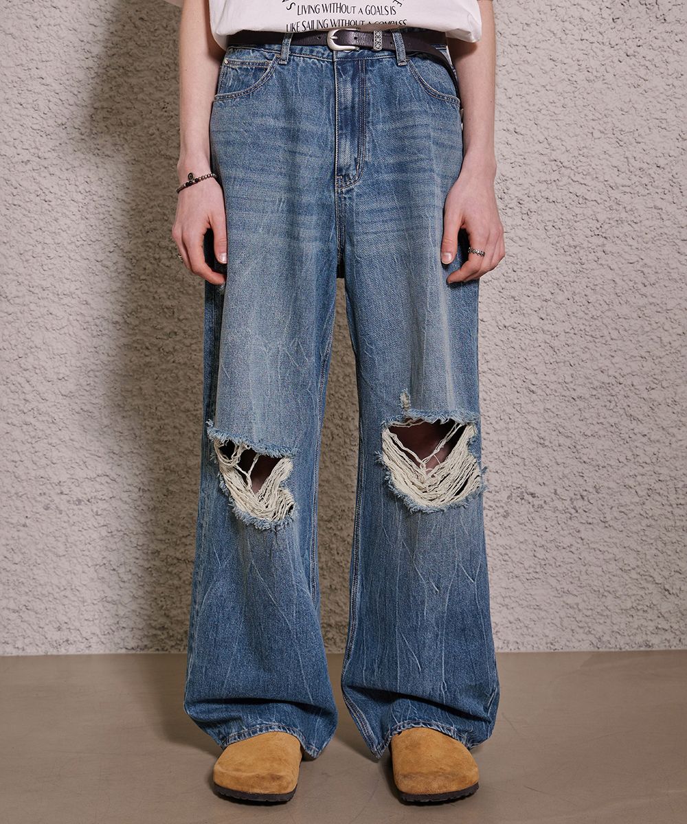 MARTIN PLAN Web Wide Denim M/BLUE韓国ブランド Web Wide Denim - M/BLUE - MARTINPLAN