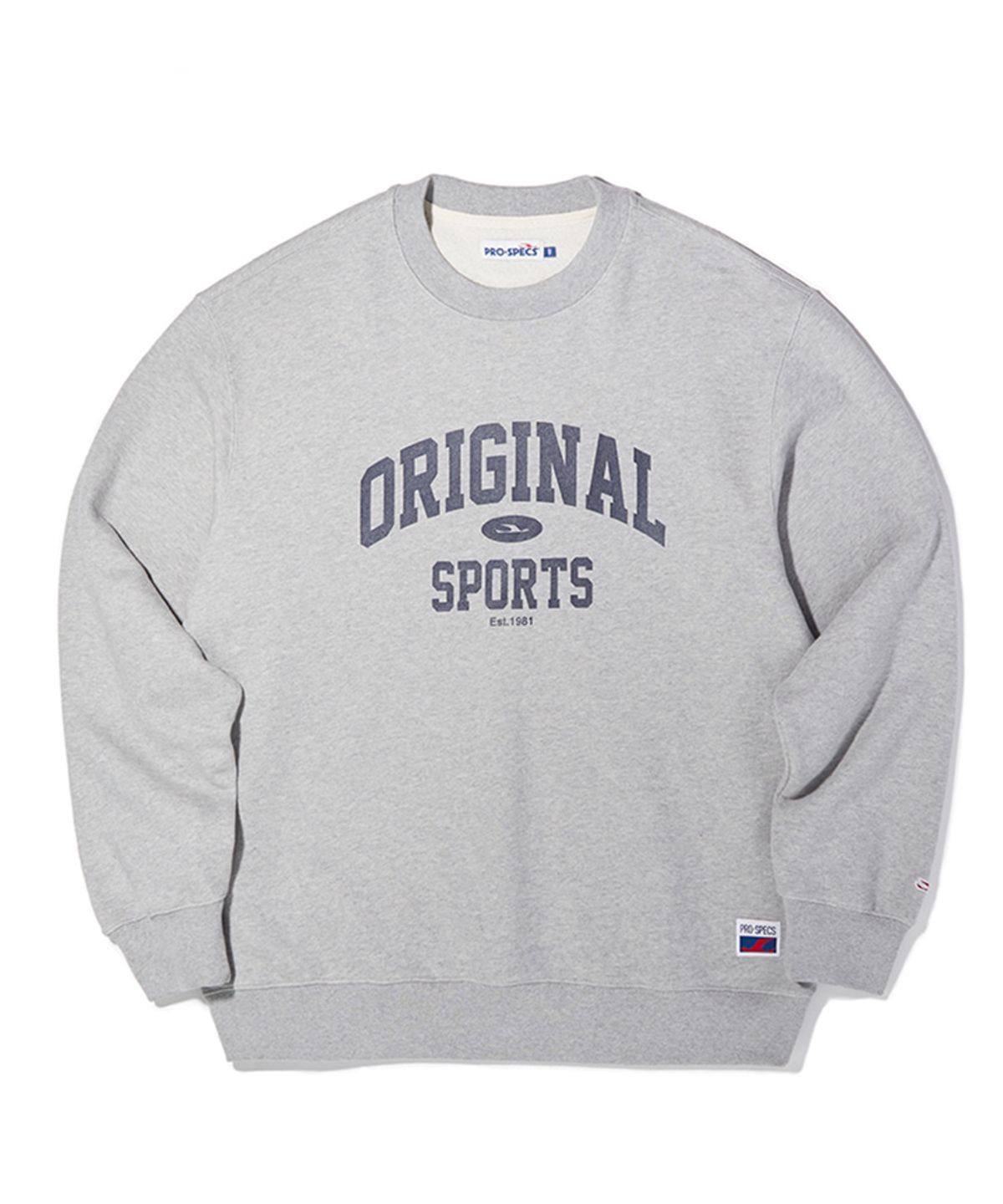 프로-스펙스(PRO-SPECS) ARCH LOGO CREW NECK SWEATSHIRTS M.GRAY