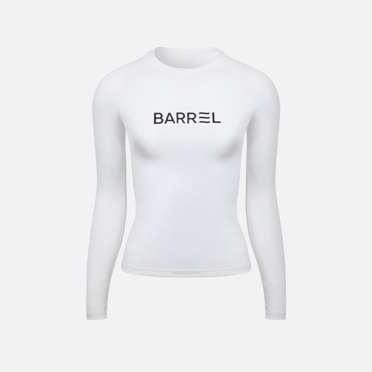 배럴(BARREL) 우먼 에센셜 스탠다드핏 래쉬가드 화이트 (B3SWWRG001WHT)