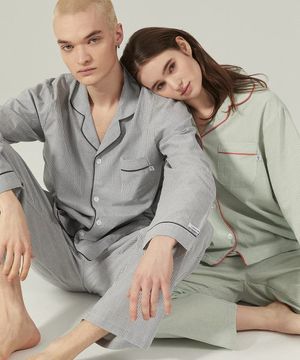 블루밍 스트라이프 파자마 [커플] 2SET 3C