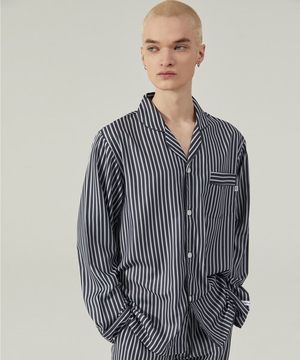 뉴욕 핀 스트라이프 파자마 [남성] 3C