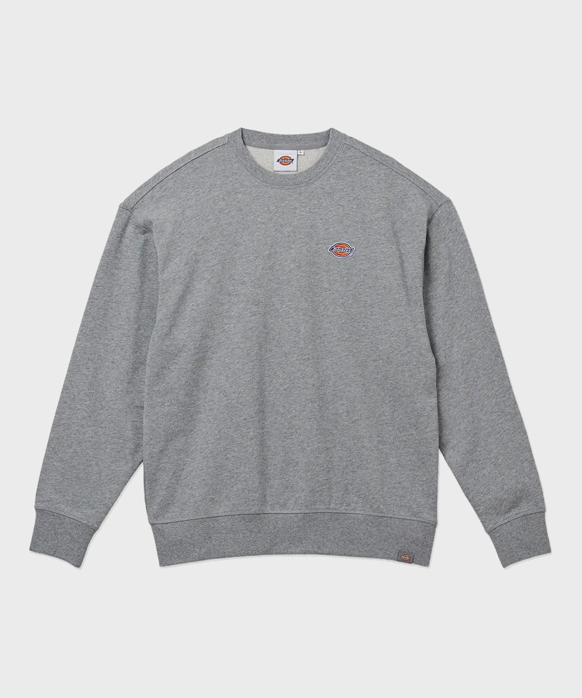 디키즈(DICKIES) 프렌치 테리 릴렉스드 스몰 자수 로고 크루넥 Grey