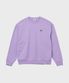 프렌치 테리 릴렉스드 스몰 자수 로고 크루넥 Purple Rose