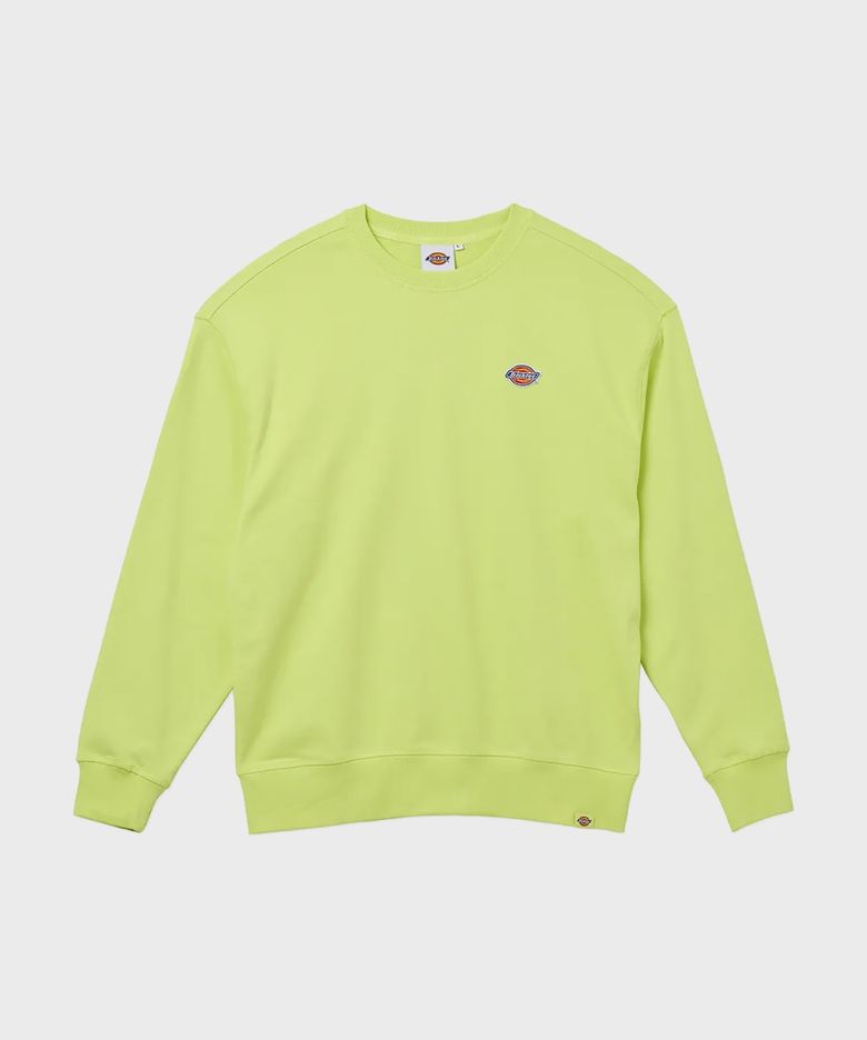 프렌치 테리 릴렉스드 스몰 자수 로고 크루넥 Daiquiri Green