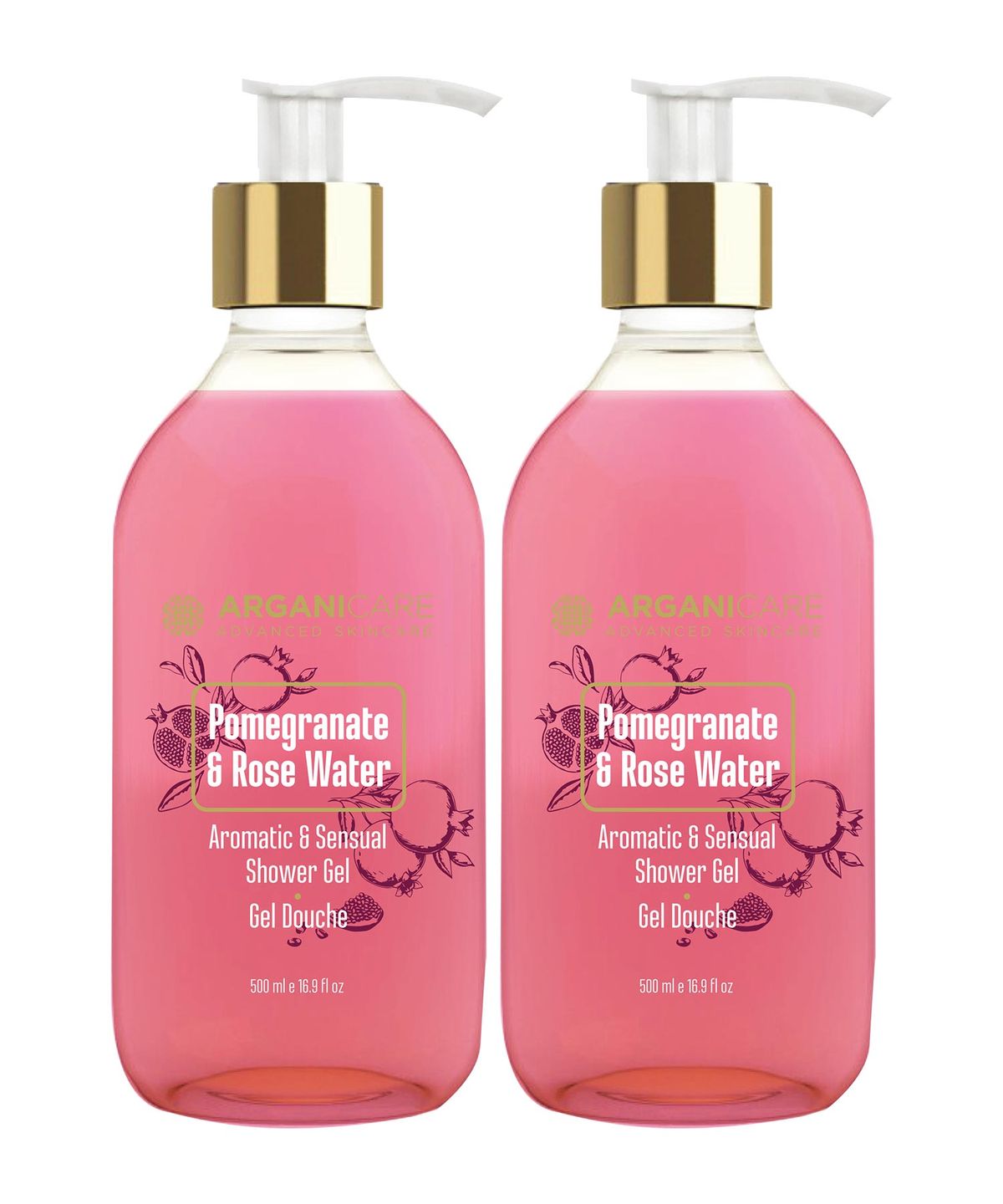 아르가니케어(ARGANICARE) 석류&장미 바디워시 500ml*2
