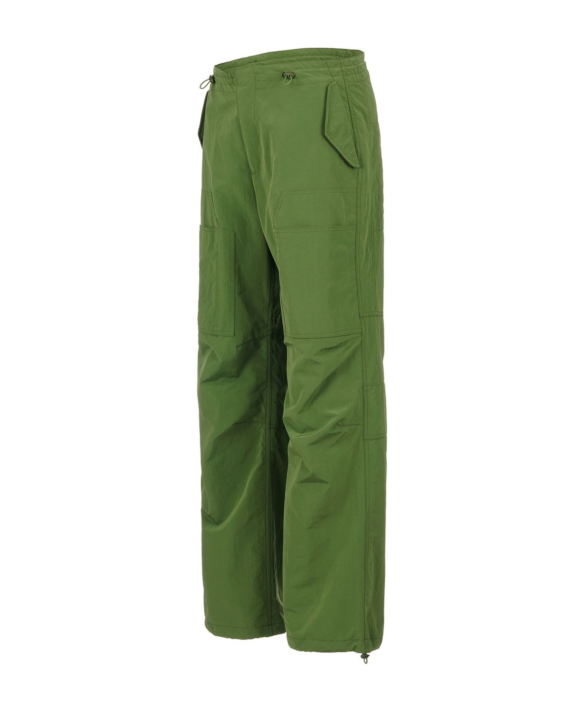 더바이닐하우스(THEVINYLHOUSE) RIPSTOP PARACHUTE PANTS GREEN (VH2DSUPA13A)