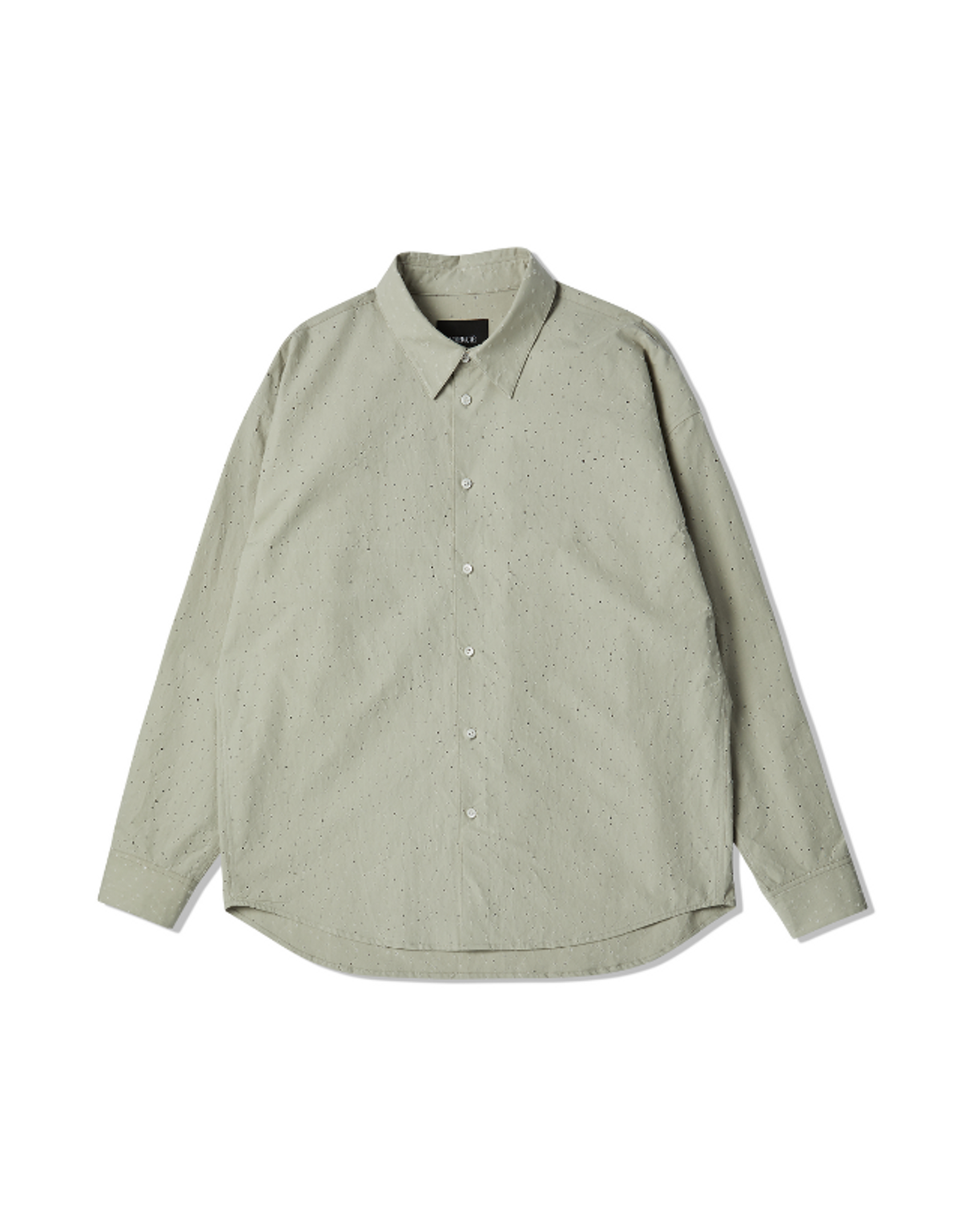 백씨(VAEKCIE) PUNCHED HOLE SHIRTS_Y.GREEN