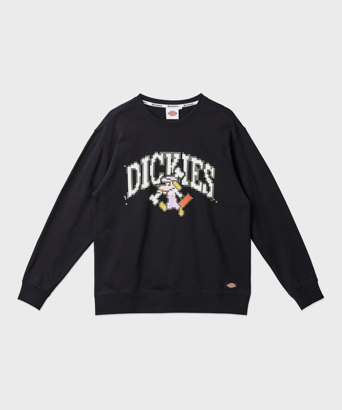 디키즈(DICKIES) 프렌치 테리 릴렉스드 그래픽 크루넥 Black