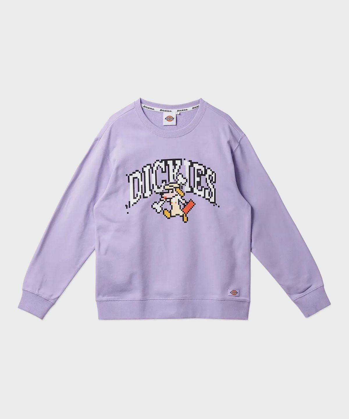 디키즈(DICKIES) 프렌치 테리 릴렉스드 그래픽 크루넥 Purple Rose