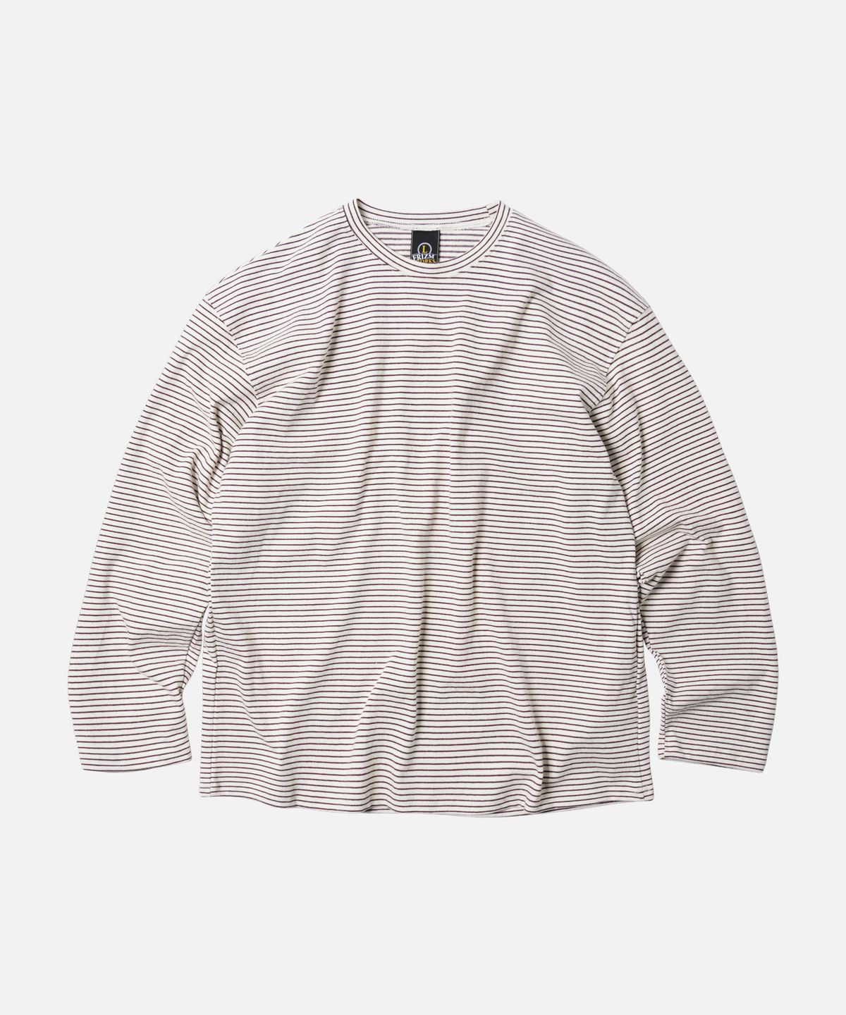프리즘웍스(FRIZMWORKS) STRIPE OVERSIZED RELAX TEE 002 _ IVORY