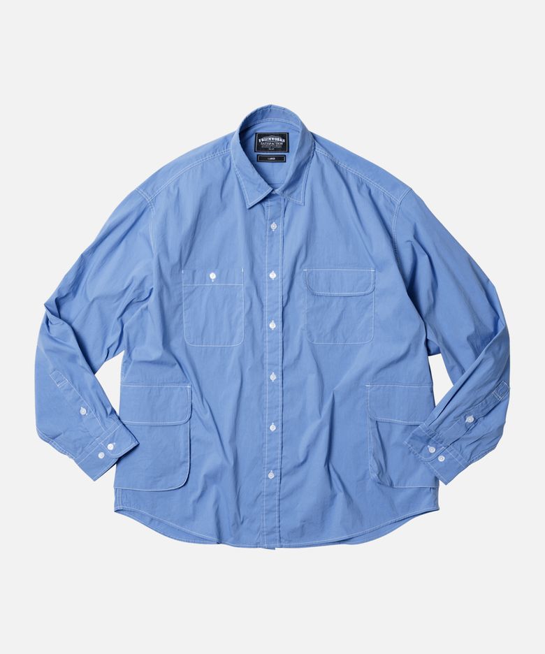 GREAT POCKET SHIRT JACKET _ SAX BLUE
