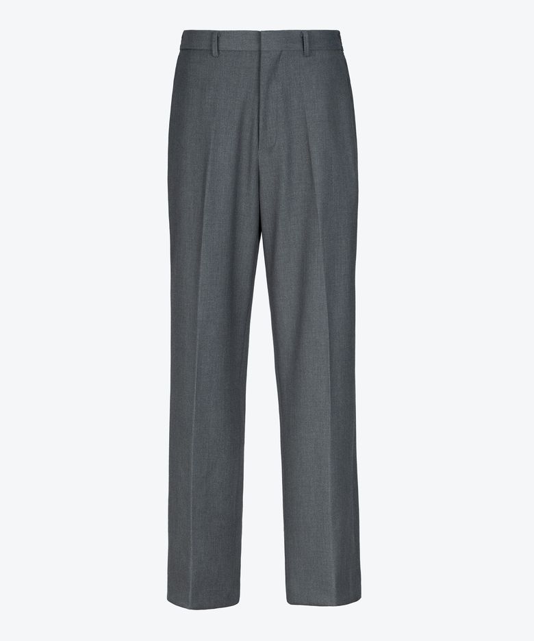 올시즌 와이드 밴딩 슬랙스 - 멜란지 그레이