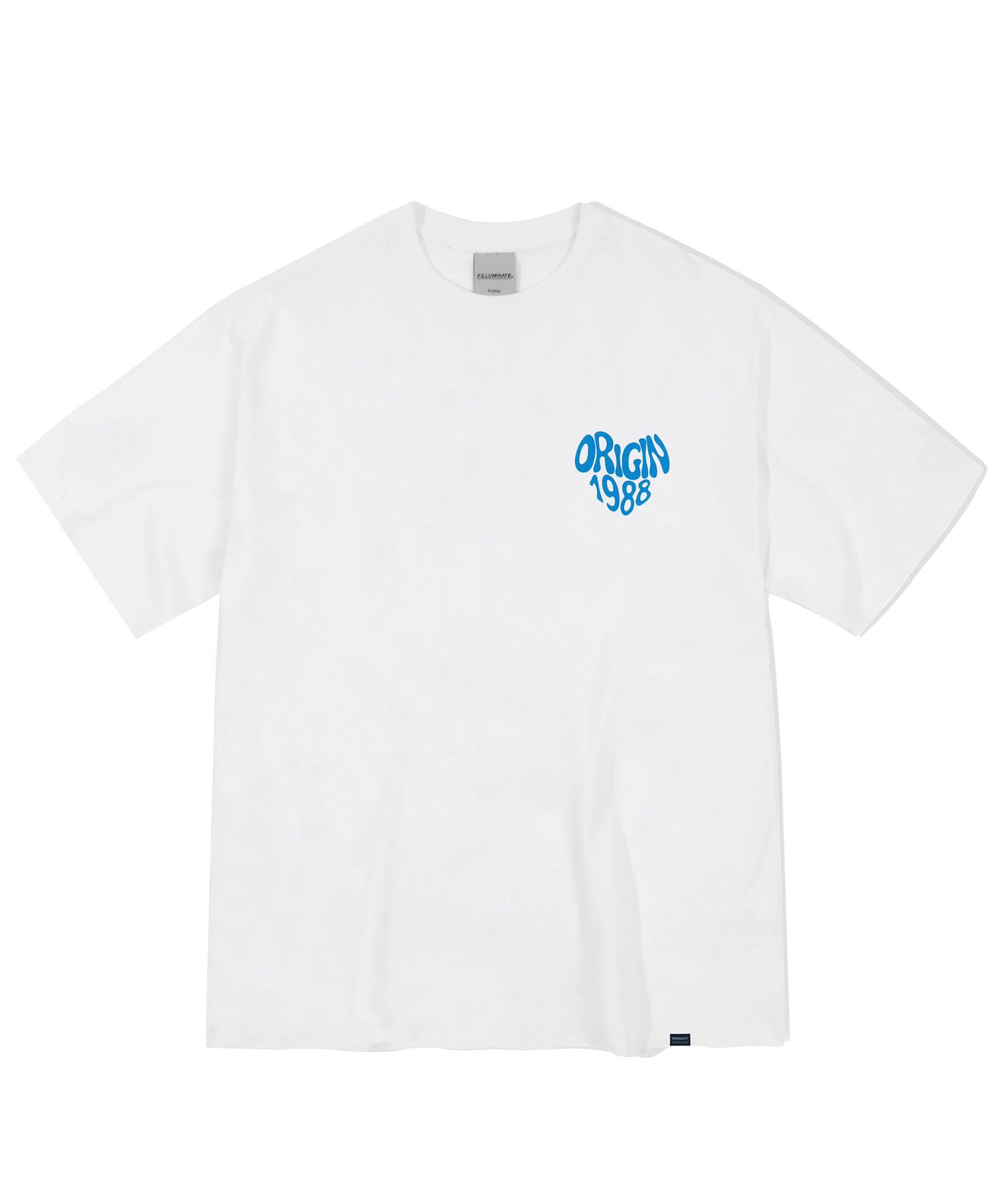MUSINSA公式 | FILLUMINATE Loose Fit Heart T-Shirt - White