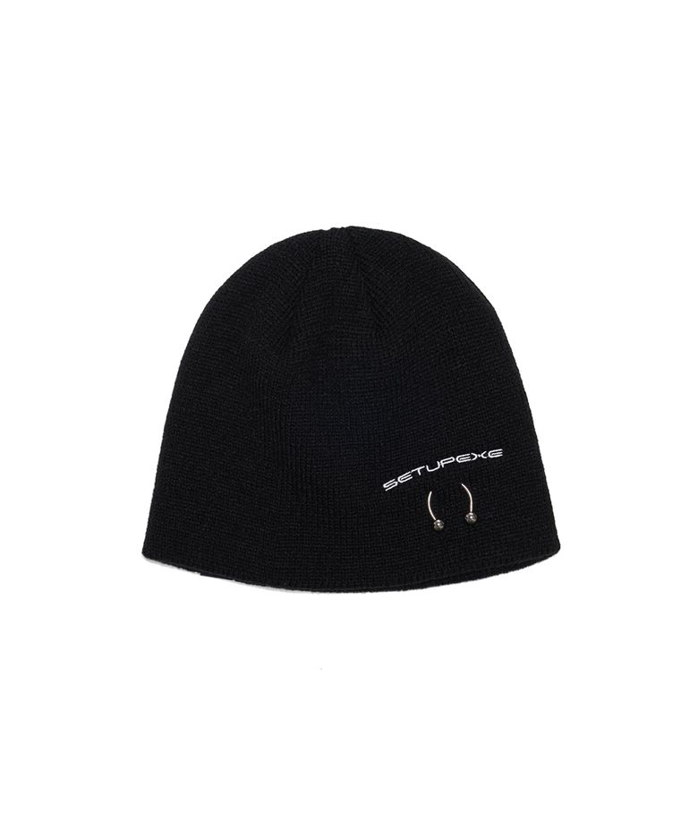 Side piercing Beanie [Black]