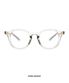 ROW 2DOT SQUARE EYEWEAR(GREY-CLEAR)
