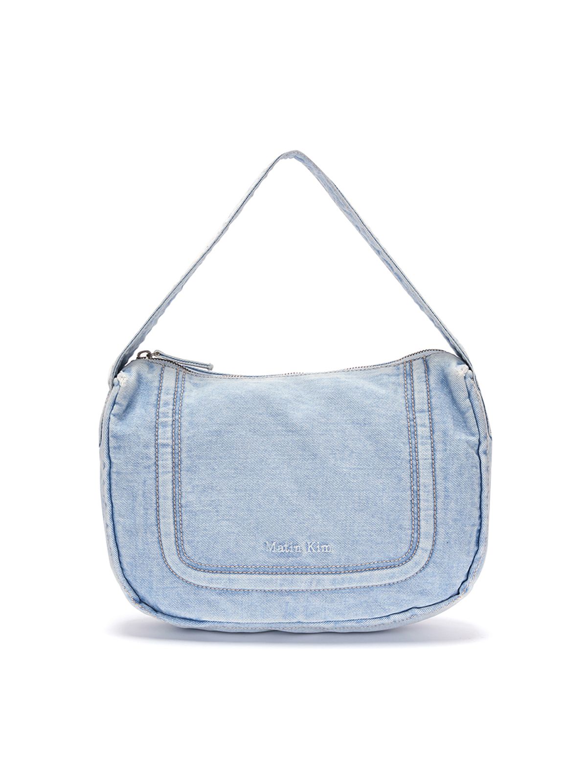 마뗑킴(MATIN KIM) VINTAGE DENIM EASY BAG IN SKY