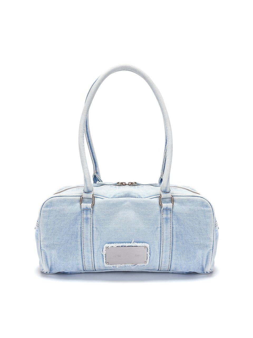 人気★MATIN KIM ★ VINTAGE DENIM TOTE BAG IN SKY MUSINSA | MATIN KIM VINTAGE DENIM SPORTY TOTE BAG_SKY