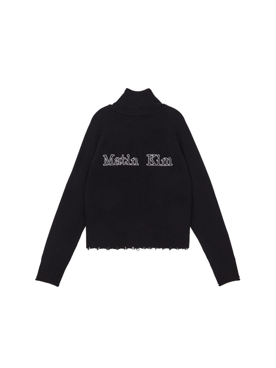【matin kim】sleeve point zip up cardigan Matin Kim Pintuck Point Knit Cardigan In Light Yellow