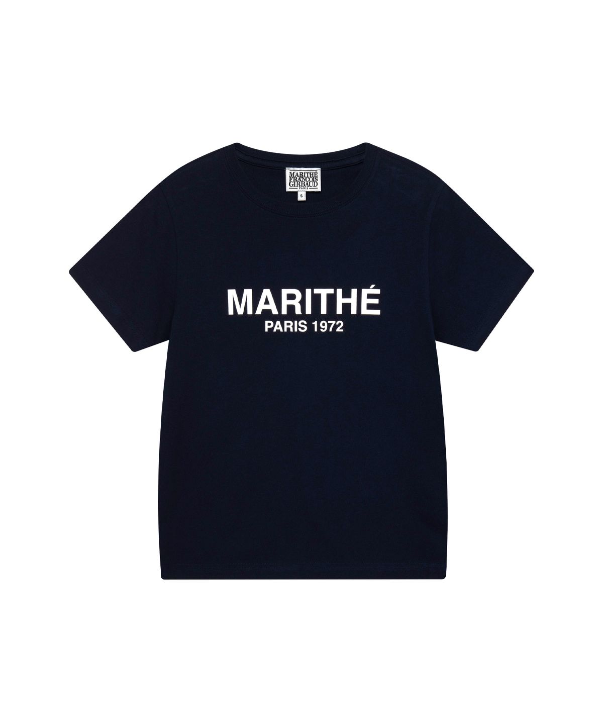 마리떼 프랑소와 저버(MARITHÉ + FRANҪOIS GIRBAUD) W REGULAR LOGO TEE navy