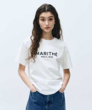 W REGULAR LOGO TEE white