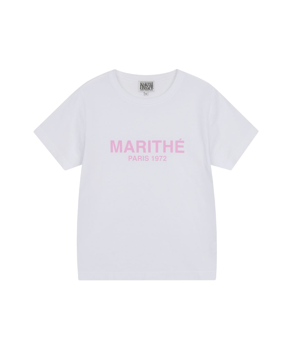 마리떼 프랑소와 저버(MARITHÉ + FRANҪOIS GIRBAUD) W REGULAR LOGO TEE white / pink