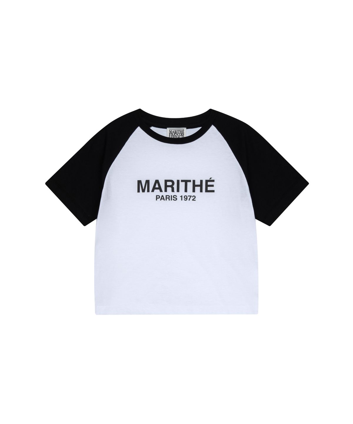 마리떼 프랑소와 저버(MARITHÉ + FRANҪOIS GIRBAUD) W RAGLAN REGULAR LOGO TEE black