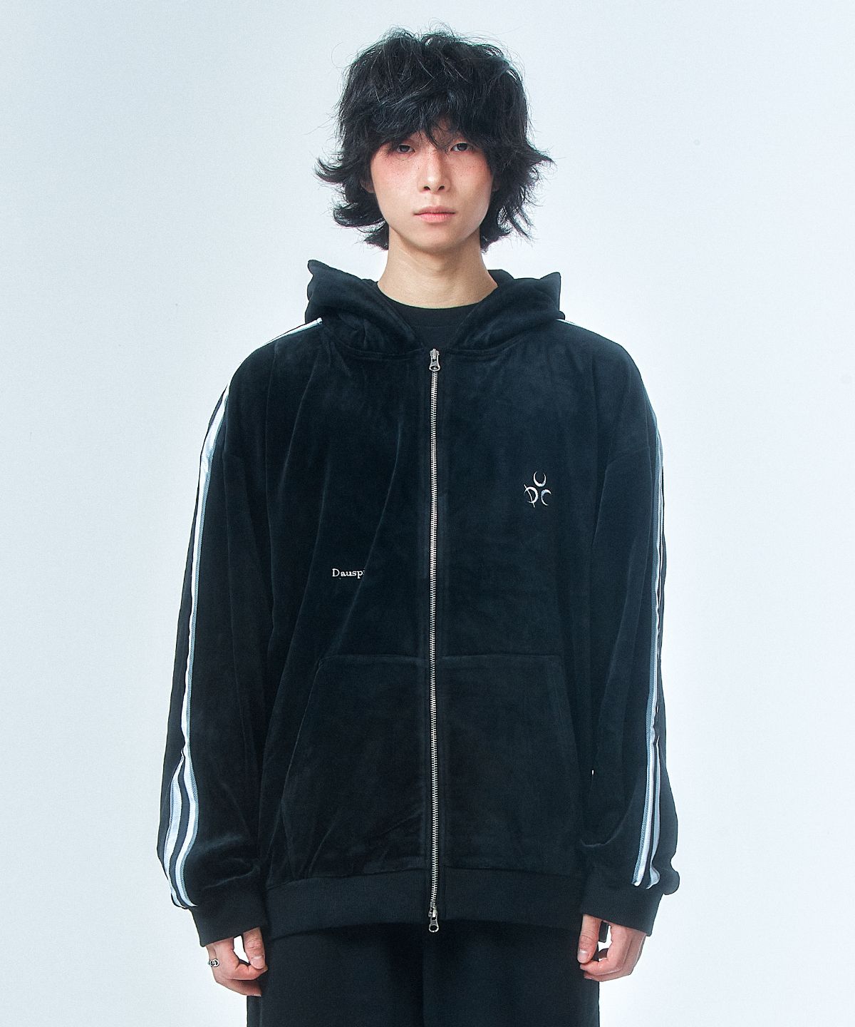 MUSINSA公式 | DAUSPICE Signature Velour Hoodie Zip-Up