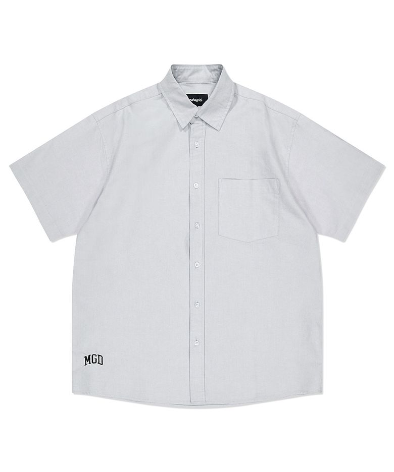 MGD OXFORD HALF SLEEVE SHIRTS LIGHT GREY(MG2DMMW341A)