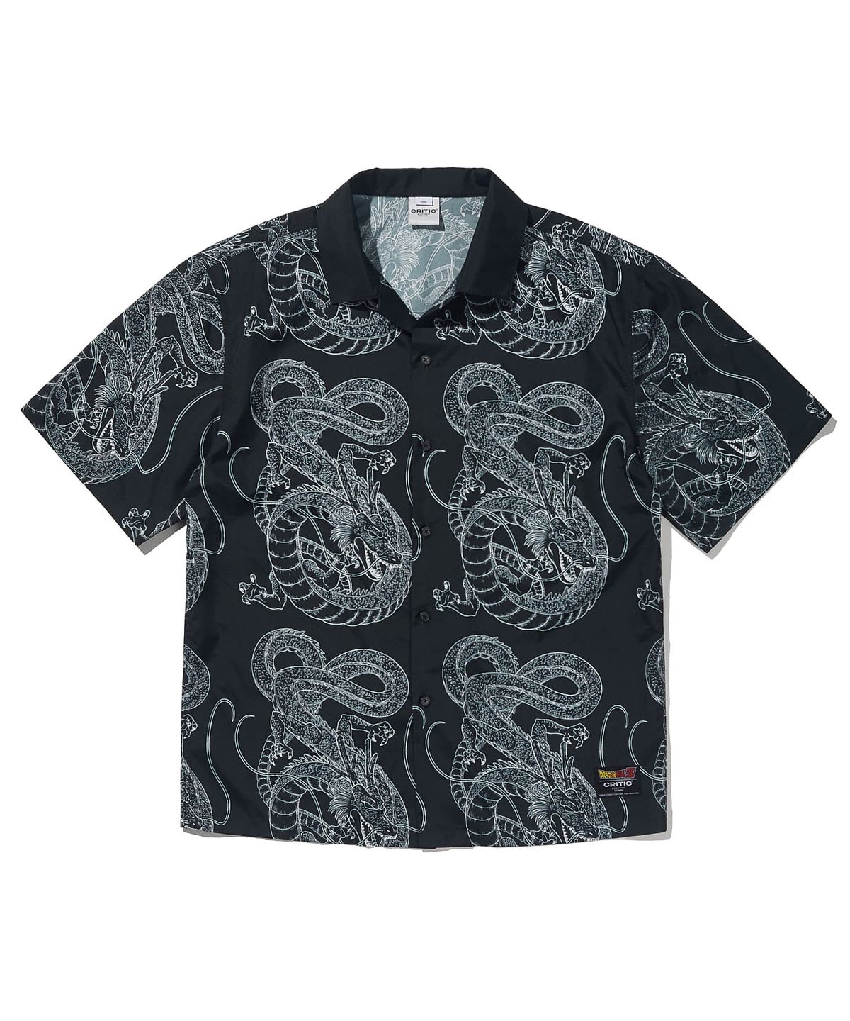 크리틱(CRITIC) CRITIC X DRAGONBALL SHENLONG OPENCOLLAR SHIRT BLACK
