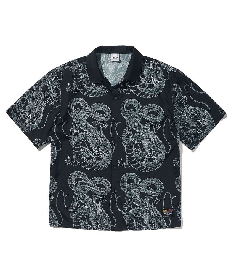 CRITIC X DRAGONBALL SHENLONG OPENCOLLAR SHIRT BLACK