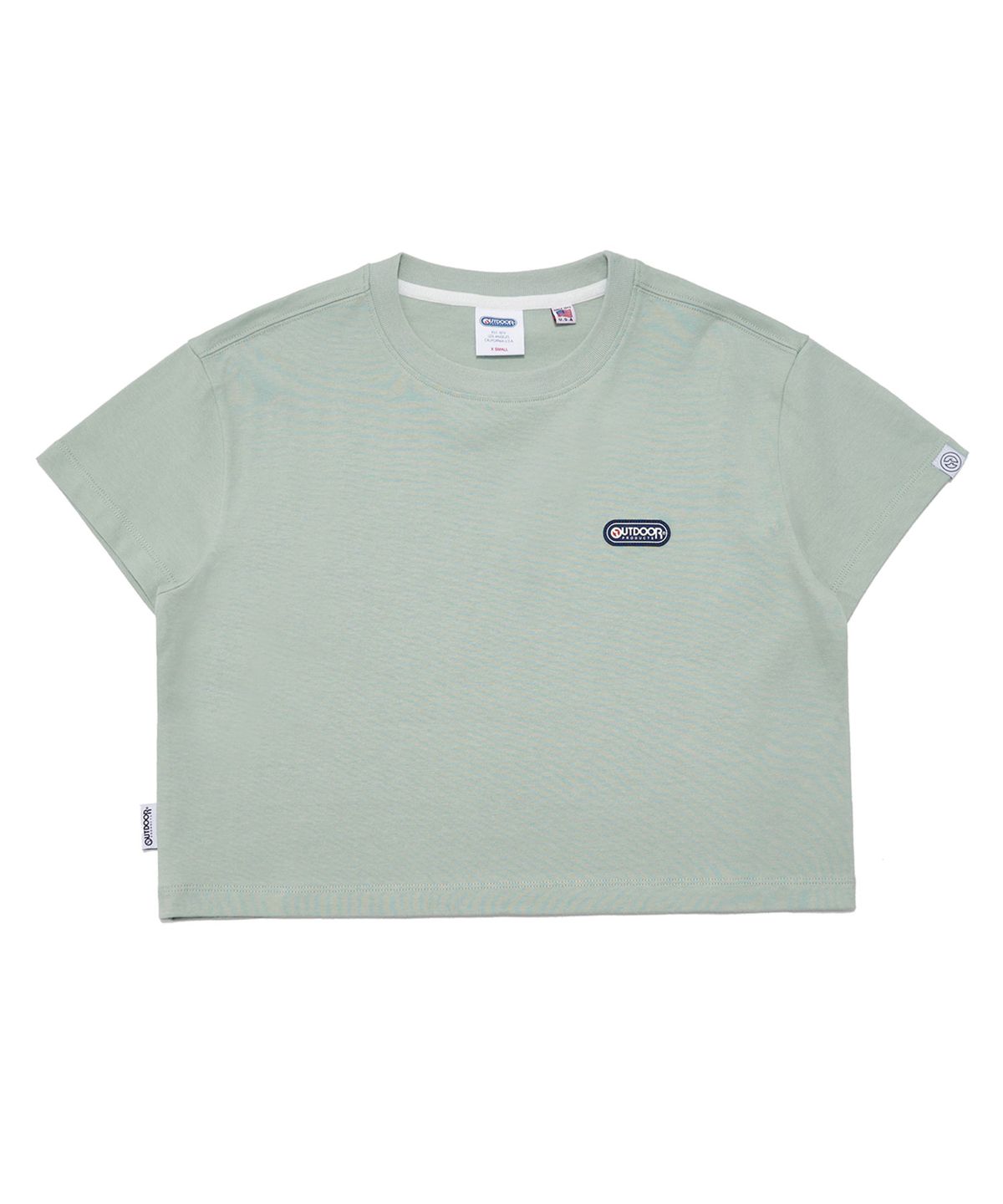 아웃도어 프로덕츠(OUTDOOR PRODUCTS) 여성 백 로고 크롭 티셔츠 WOMENS BACK LOGO CROPPED T-SHIRT